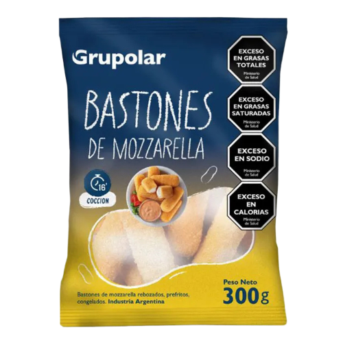 Bastones de Mozzarella Grupolar